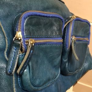 Ultra retro vibe blue J.Crew purse